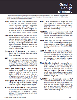 Thumbnail image of the original glossary project
